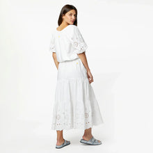 Load image into Gallery viewer, Kerri Rosenthal Gabrielle Eyelet Maxi Skirt - White