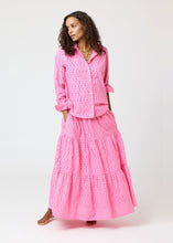Load image into Gallery viewer, Kerri Rosenthal Pia Eyelet Shirt - Neon Pink