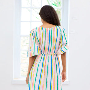 Kerri Rosenthal Harbor Stripe Dress - Multi