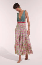 Load image into Gallery viewer, Poupette St. Barth Long Dress Triny - Green Petunia