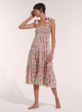 Load image into Gallery viewer, Poupette St. Barth Long Dress Triny - Green Petunia