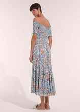 Load image into Gallery viewer, Poupette St. Barth Long Dress Soledad - Aqua Shadow