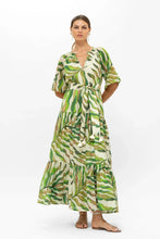 Load image into Gallery viewer, OLIPHANT Raglan Belted Maxi - Maldive Green