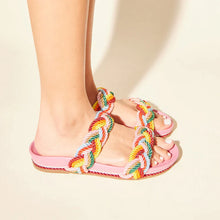 Load image into Gallery viewer, Yosi Samra Michelle Braided Sandal - Multicolor