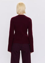 Load image into Gallery viewer, Pistola Aeron V-Neck Cardigan Sweater - Claret