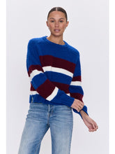 Load image into Gallery viewer, Pistola Adina Everyday Sweater - Azure Claret Stripe