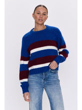 Load image into Gallery viewer, Pistola Adina Everyday Sweater - Azure Claret Stripe