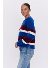 Load image into Gallery viewer, Pistola Adina Everyday Sweater - Azure Claret Stripe