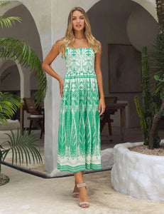 Caballero Piper Woodcarved Palm Dress