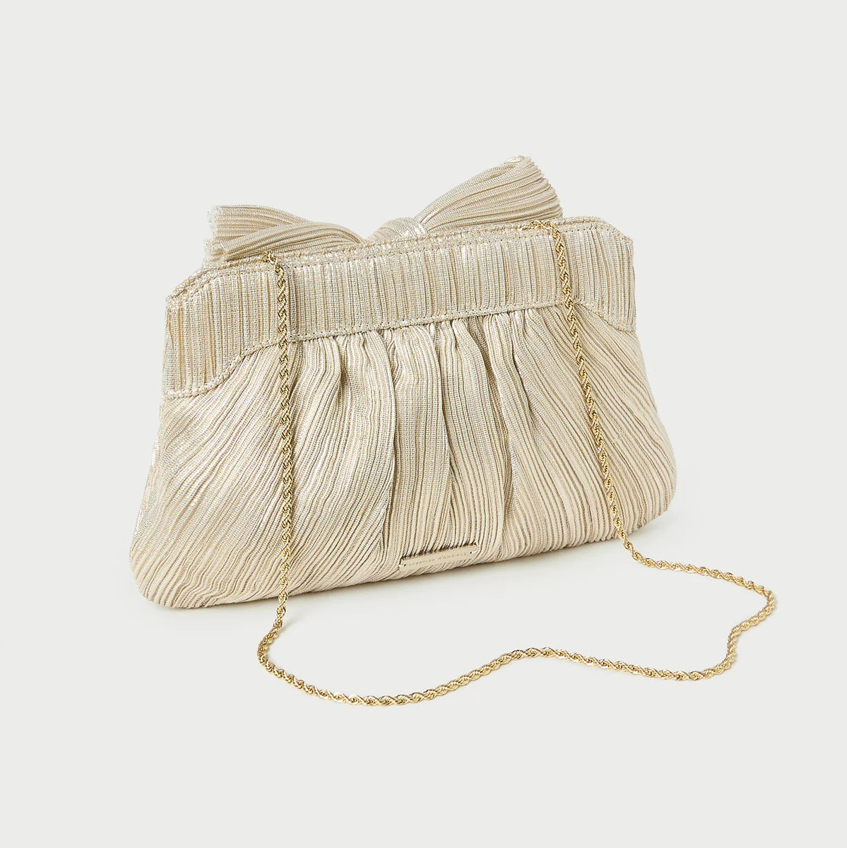 Loeffler Randall Rayne Pleated Blow Cluth - Platinum – Luck Lafayette