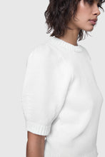 Load image into Gallery viewer, Rebecca Minkoff Celeste Short Sleeve Sweater - Bright White