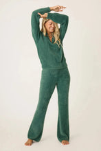 Load image into Gallery viewer, P.J. Salvage Campfire Cozy Feather Knit Lounge Pant - Sage Leaf