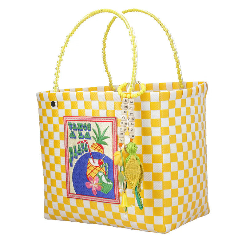 Mercedes Salazar Pina Colada Zuncho Handbag Medium - Yellow – Luck
