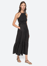Load image into Gallery viewer, Sea Cole Smocked Dress - Black