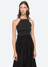 Load image into Gallery viewer, Sea Cole Smocked Dress - Black