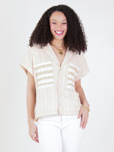 Load image into Gallery viewer, Emily McCarthy Luna Top - Sand Stripe