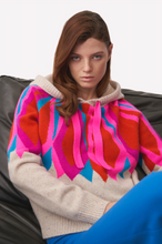 Load image into Gallery viewer, Brodie Cheska Fairisle Hoodie Sweater - Pink