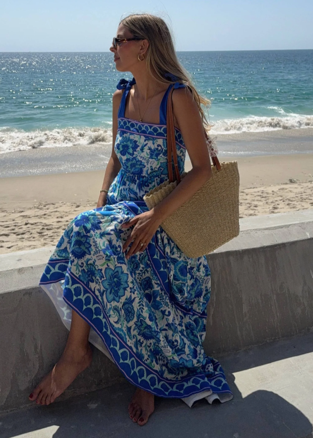 Beach Riot Charlotte Dress - Royal Riviera – Luck Lafayette