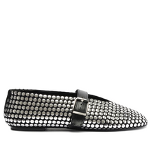 Load image into Gallery viewer, SCHUTZ Eiza Studs Suede Flat - Black