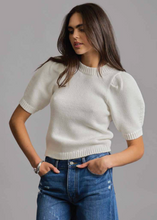 Load image into Gallery viewer, Rebecca Minkoff Celeste Short Sleeve Sweater - Bright White