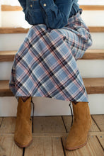 Load image into Gallery viewer, Marea Lydia Skirt - Harbor Blue Check