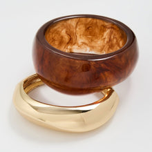 Load image into Gallery viewer, Shashi Tortoise Bangle Bracelet Set