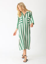 Load image into Gallery viewer, Electric &amp; Rose Mary Kaftan Dress - Stripe