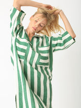 Load image into Gallery viewer, Electric &amp; Rose Mary Kaftan Dress - Stripe