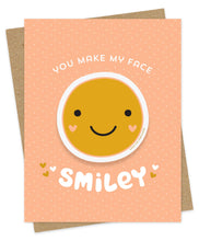 Load image into Gallery viewer, Night Owl Paper Goods Smiley Face Sticker Friendship Card
