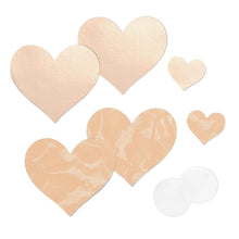 Load image into Gallery viewer, B-Six Nippies Basic Heart Nipple Covers - Creme