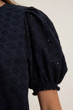 Load image into Gallery viewer, Velvet Dalyn Eyelet Top - Ink