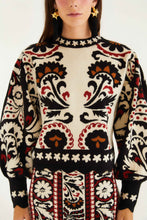 Load image into Gallery viewer, Farm Rio Winter Tapestry Stripes Knit Sweater