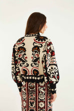 Load image into Gallery viewer, Farm Rio Winter Tapestry Stripes Knit Sweater