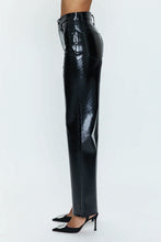 Load image into Gallery viewer, Pistola Cassie Super High Rise Straight - Black Vinyl