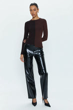 Load image into Gallery viewer, Pistola Cassie Super High Rise Straight - Black Vinyl
