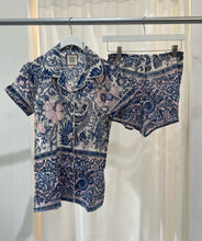 Load image into Gallery viewer, Bell by Alicia Bell 2 Piece PJ Short Set - Navy Pink Floral