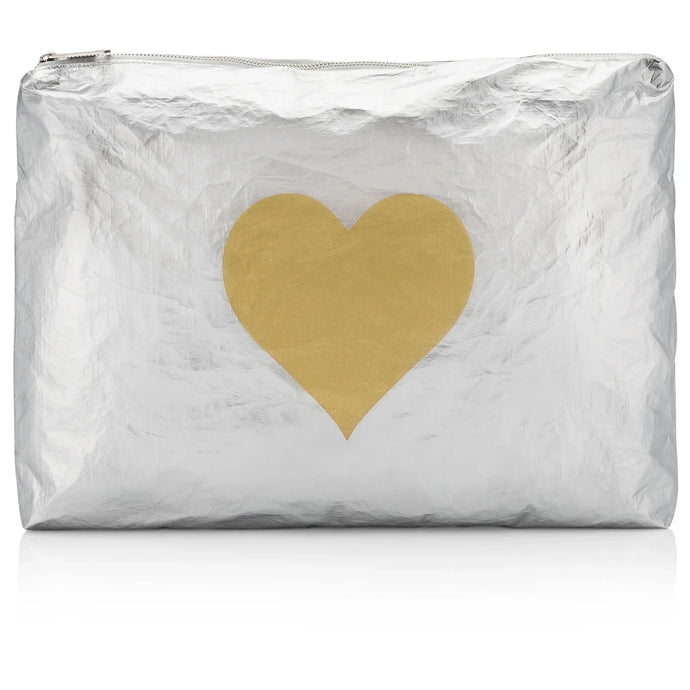 Hi, Love Travel Jumbo Pack - Metallic Silver w/Gold Heart