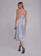 Load image into Gallery viewer, Bella Dahl Liquid Metal Cami Dress - Silver Shimmer