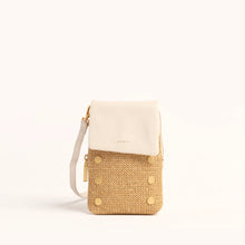 Load image into Gallery viewer, Hammitt VIP Mobile - Calla Lily White Raffia/Brushed Gold