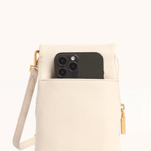 Load image into Gallery viewer, Hammitt VIP Mobile - Calla Lily White Raffia/Brushed Gold