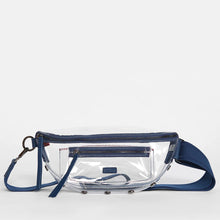 Load image into Gallery viewer, Hammitt Charles Crossbody Clear - Vintage Navy/Gunmetal