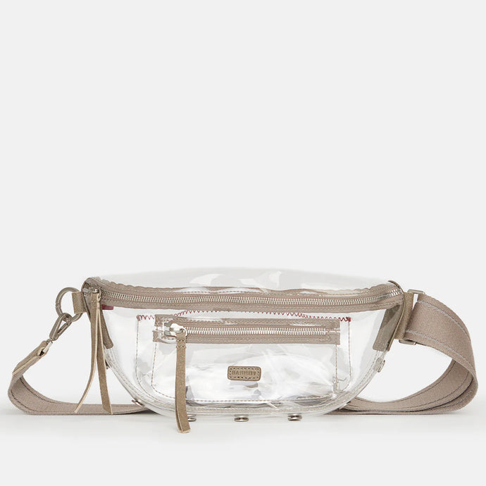 Hammitt Charles Crossbody Clear - Pewter/Brushed Silver