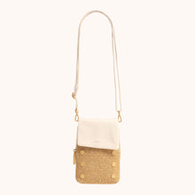 Load image into Gallery viewer, Hammitt VIP Mobile - Calla Lily White Raffia/Brushed Gold