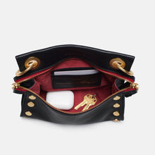 Load image into Gallery viewer, Hammitt Tony Signature Small - Black/Brushed Gold Red Zip