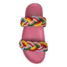 Load image into Gallery viewer, Yosi Samra Michelle Braided Sandal - Multicolor