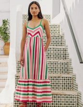 Load image into Gallery viewer, Pink City Prints Puglia Dress - Watermelon Stripe