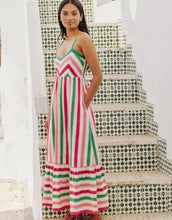 Load image into Gallery viewer, Pink City Prints Puglia Dress - Watermelon Stripe