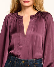 Load image into Gallery viewer, Ramy Brook Nevada Puff Sleeve Blouse - Pinot Noir
