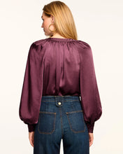Load image into Gallery viewer, Ramy Brook Nevada Puff Sleeve Blouse - Pinot Noir