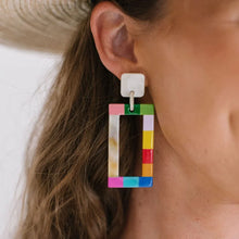 Load image into Gallery viewer, Sunshine Tienda Rainbow Colorblock Earrings